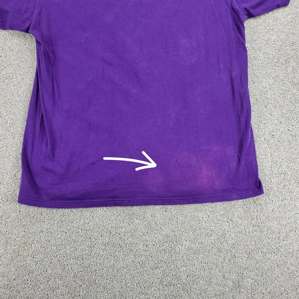 Mickey‎ Inc Womens T-shirt XL Purple Walt Disney World 25th Anniversary Cotton